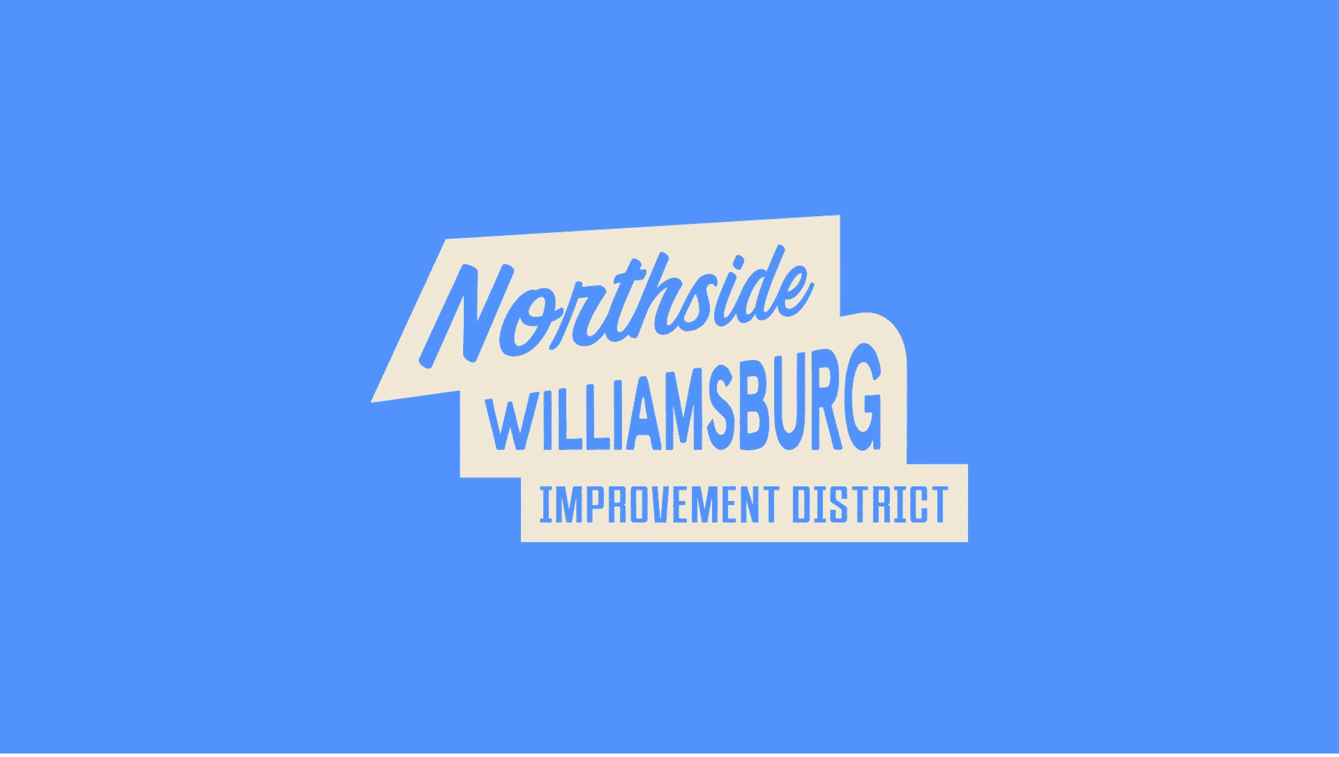 Primate Studio design for the proposed Northside Williamsburg Business Improvement District brand guideline pages.