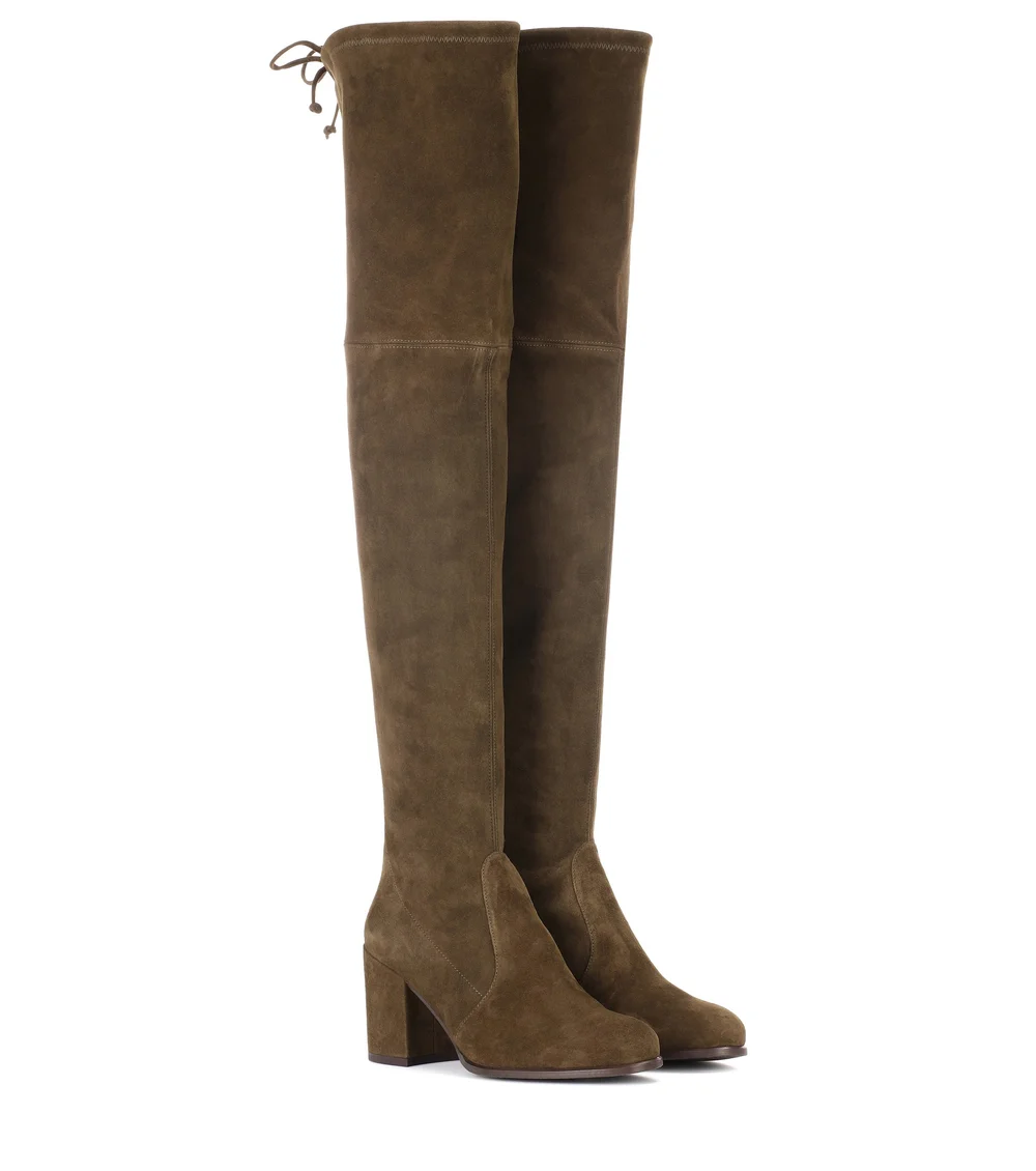 STUART WEITZMAN -Tieland suede boots — BAZAAR