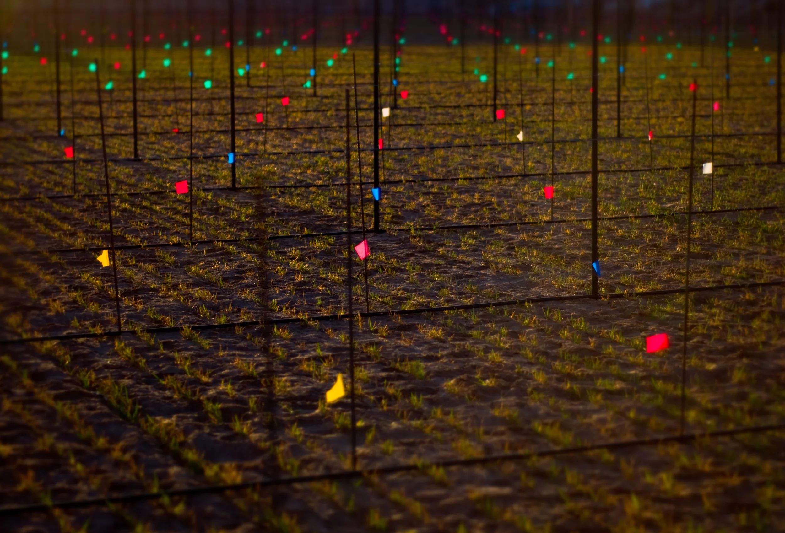 Upper field marked out and ready.