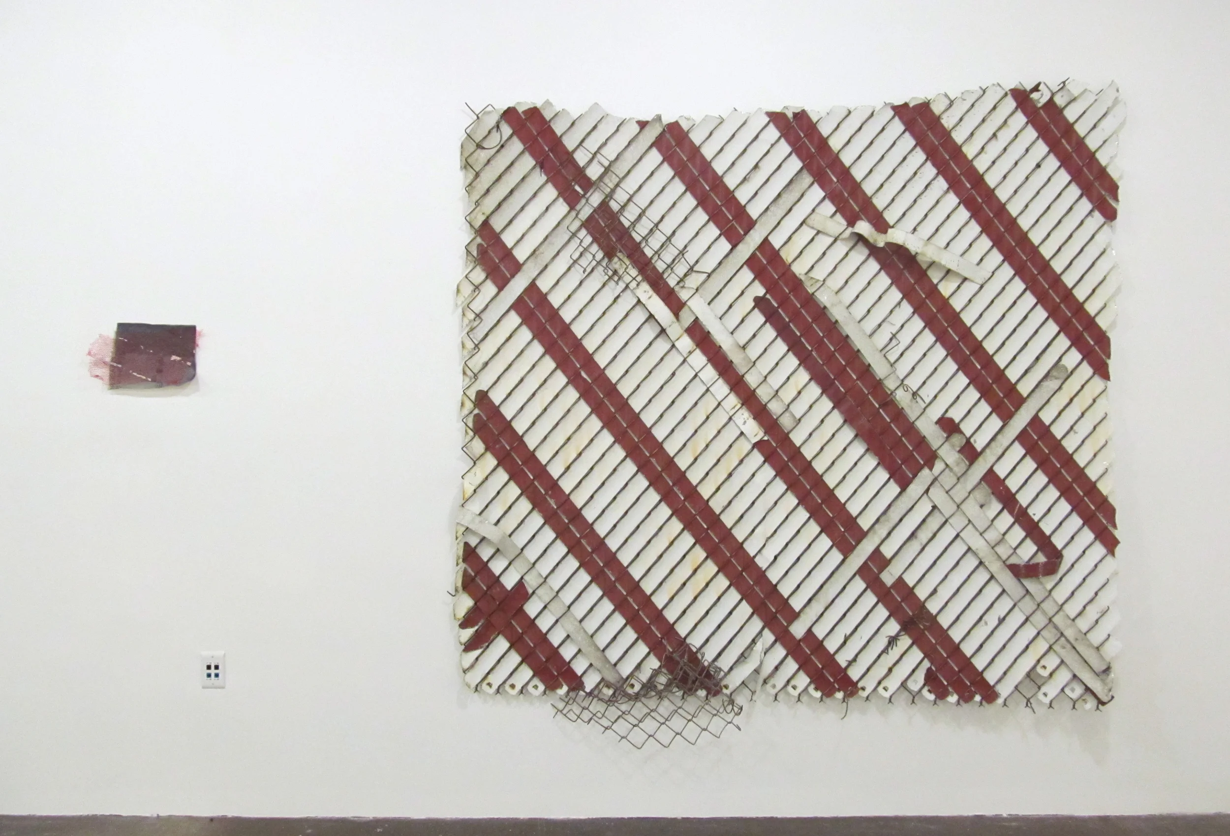 Fence paintings (together), 2013