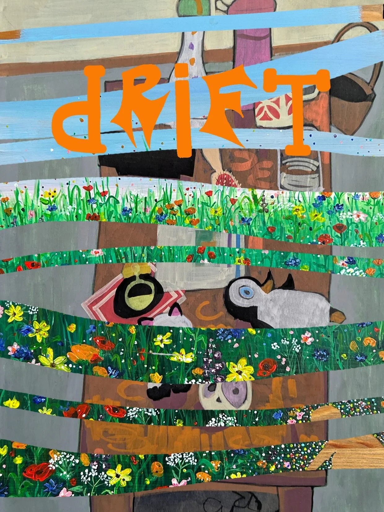 New paintings by me and @tubecomixstudio @grainbarge #Bristol in February! Swipe for details. Drinks from 7:30 on Feb 27th if you can make it.