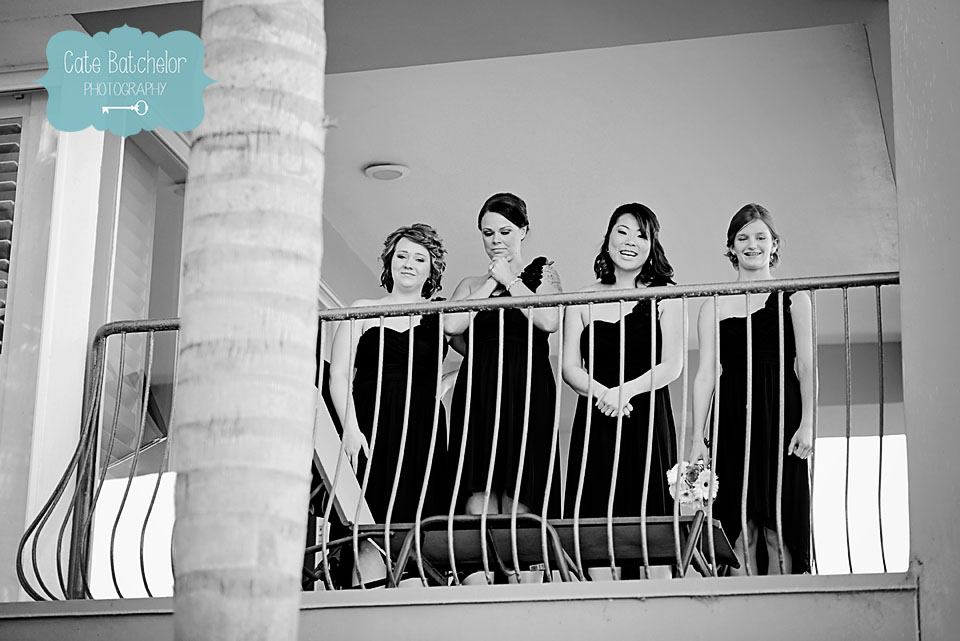 A few of the bridesmaid's spying on their First Sight!