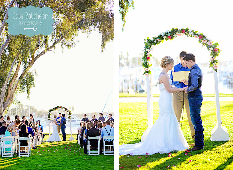 Their ceremony was simple, beautiful and they were surrounded by loved ones. 