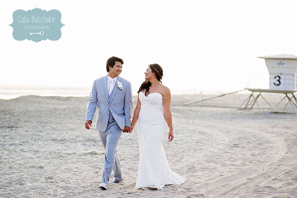 Walking along the beach just in time for some sunset portraits!