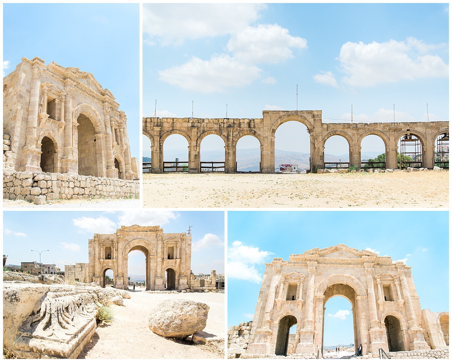 Roman ruins at Jerash. 