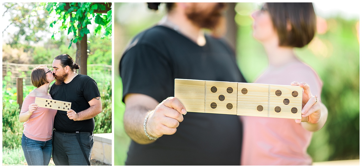 How fun are these giant wooden dominos?!