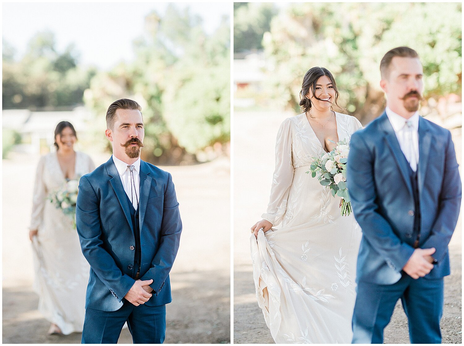  wedding day at sweetwater farms, bonita wedding, outdoor barn wedding, san diego wedding photographers, romantic rustic wedding, back patio event design, first look at wedding 