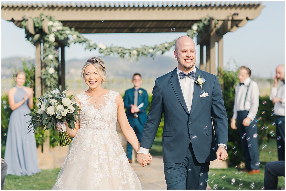 Outdoor wedding at Ponte Winery