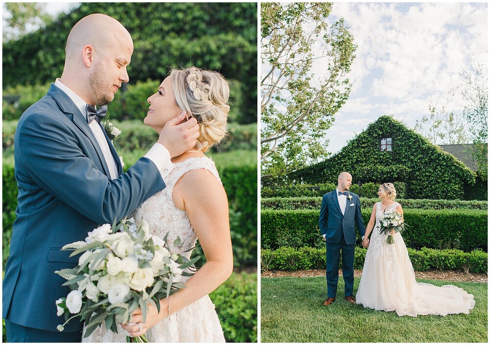Bride and groom portraits at Ponte Winery