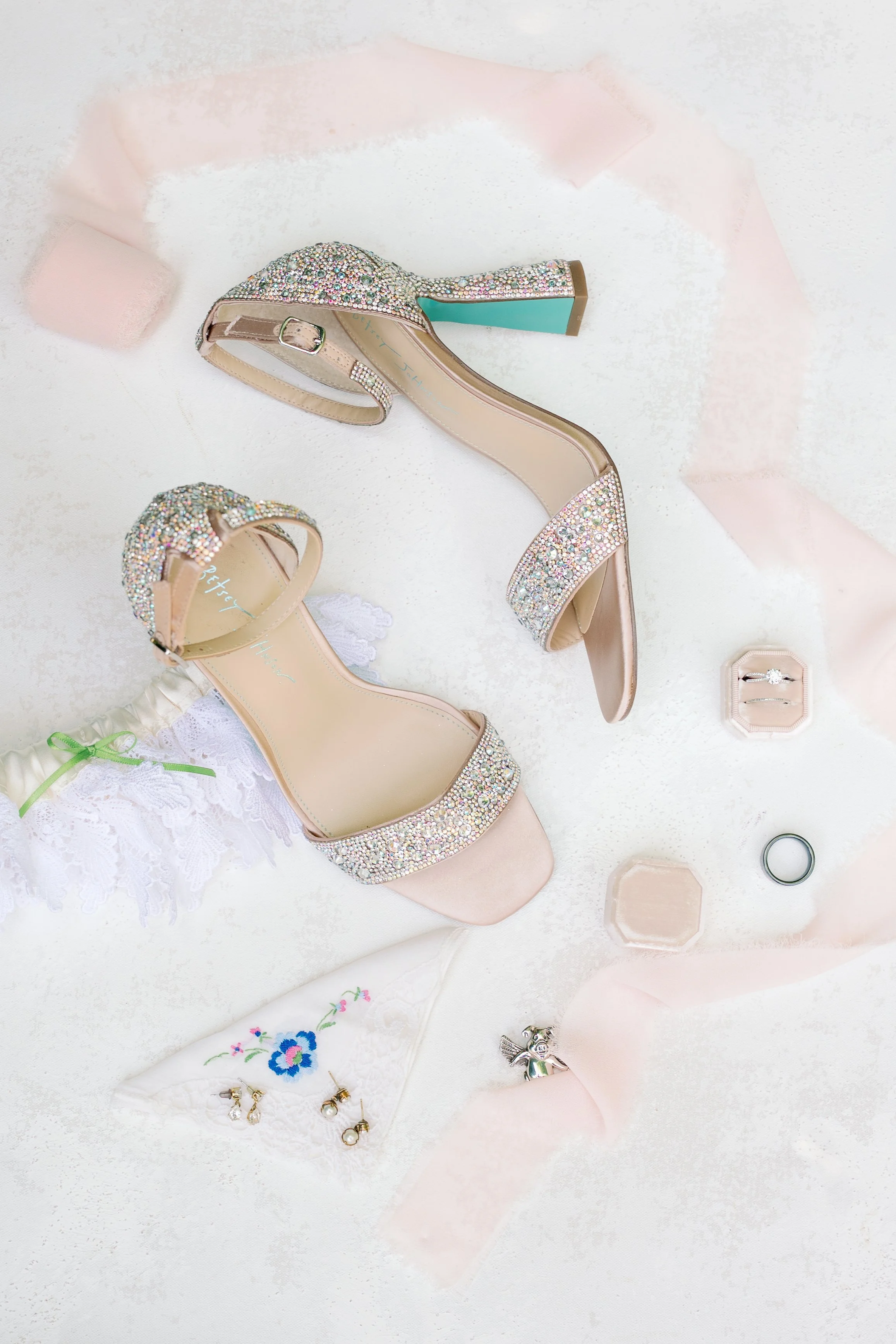 Bridal details styled at Ethereal Gardens wedding venue in Escondido California