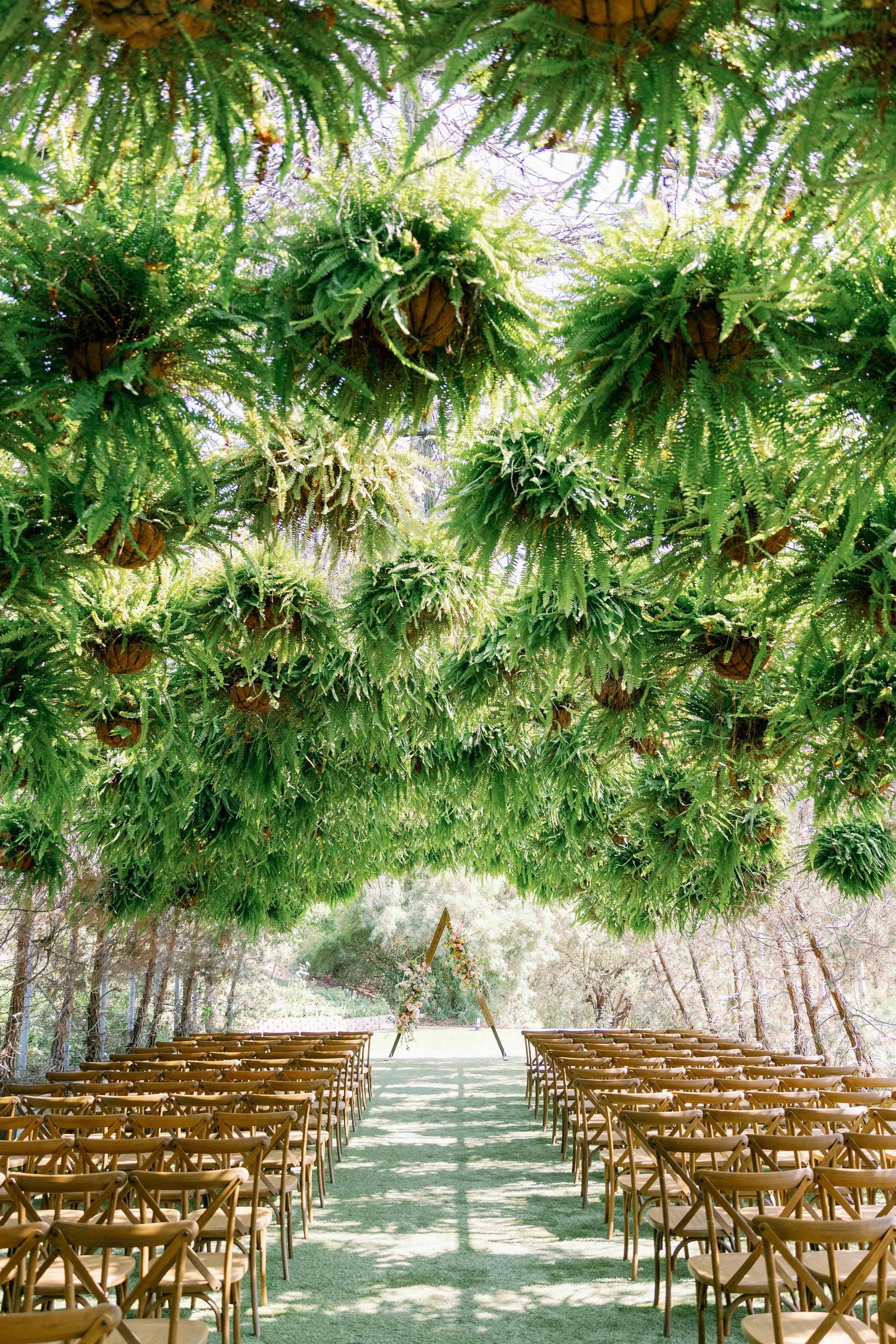 Garden ceremony setup at a San Diego wedding venue