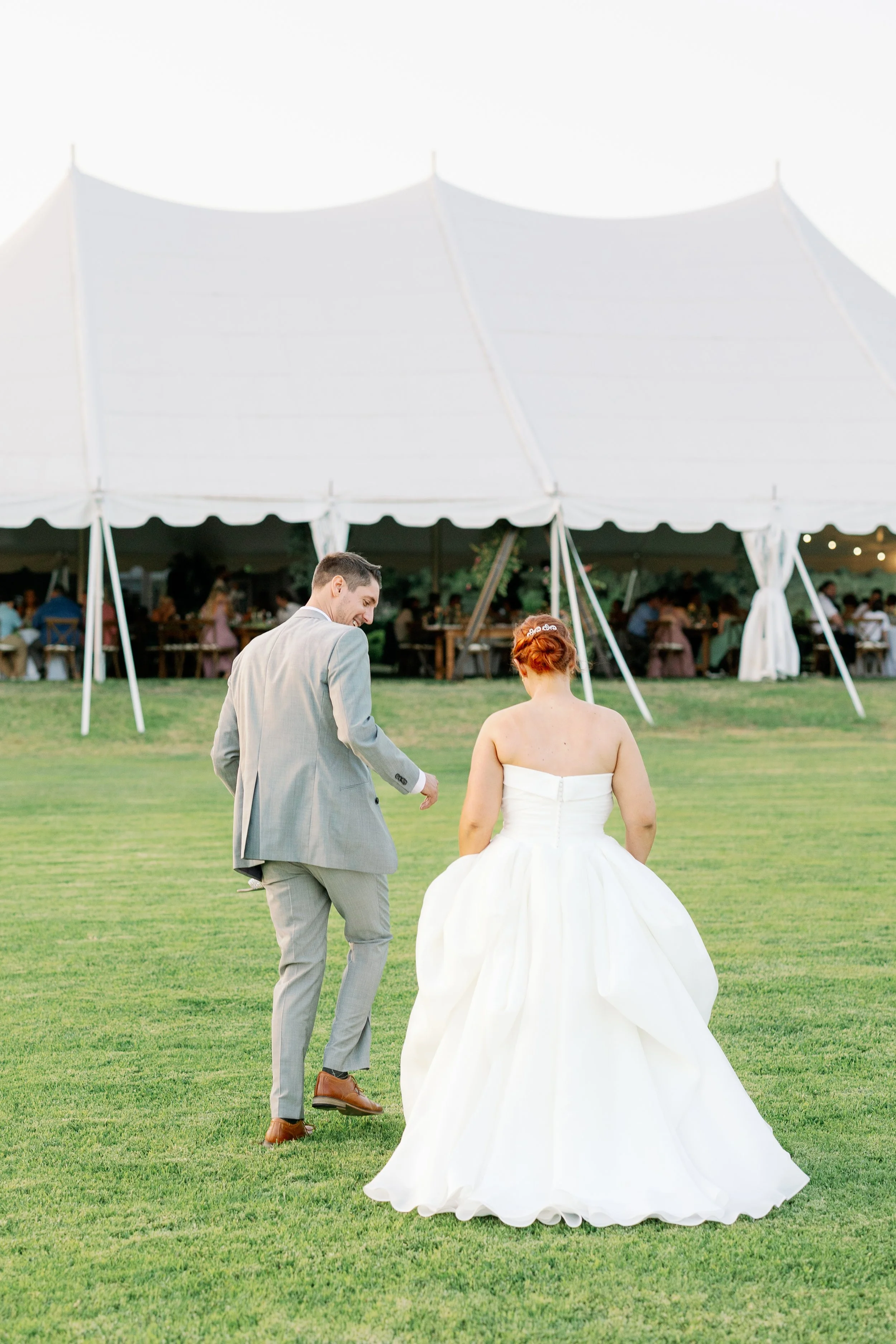 Warm golden light during wedding portraits in Escondido