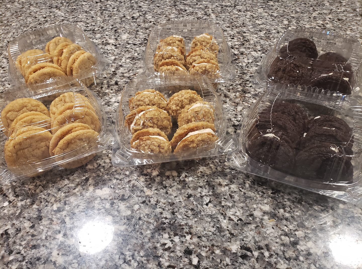 Sandwich Cookies - Peanut Butter, Oatmeal Cream, Chocolate Cream