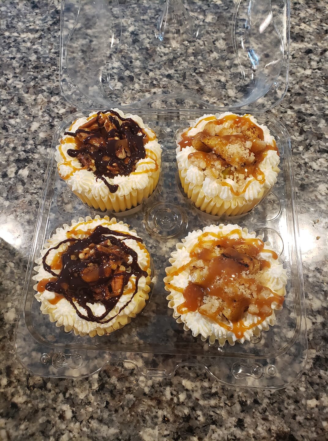 Turtle/Caramel Apple Cheesecake Cupcakes