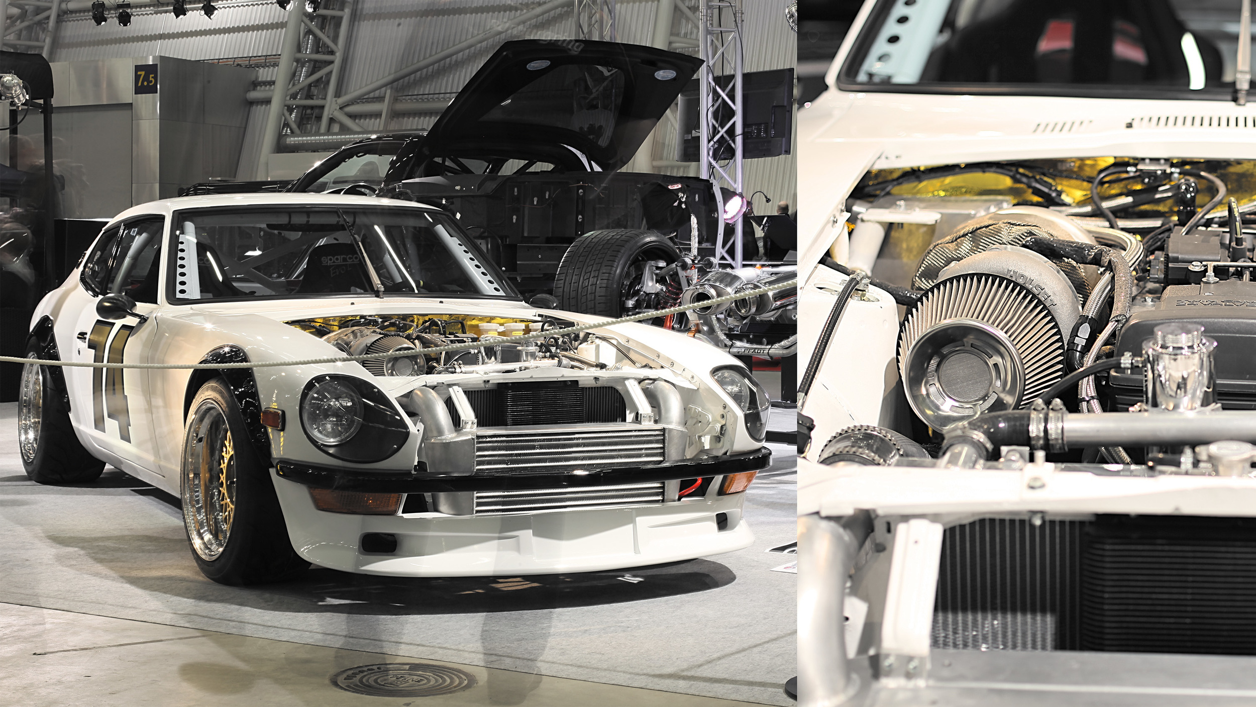 Toni Laari's 260z. Powered by a 2JZ. He received the Top Ten Tuning award.