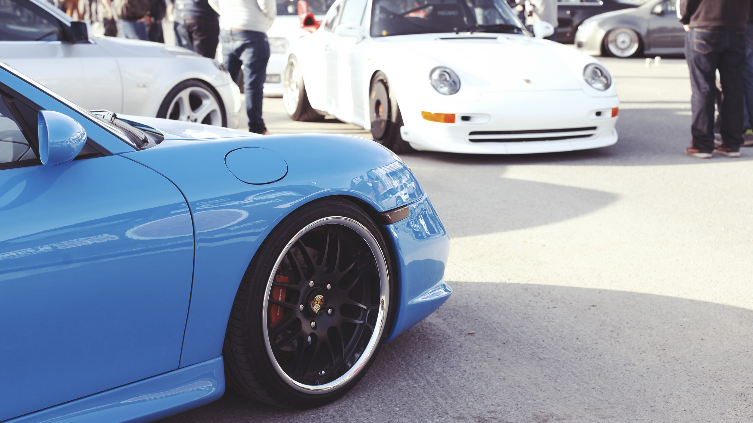 Porsches. Porsches everywhere.