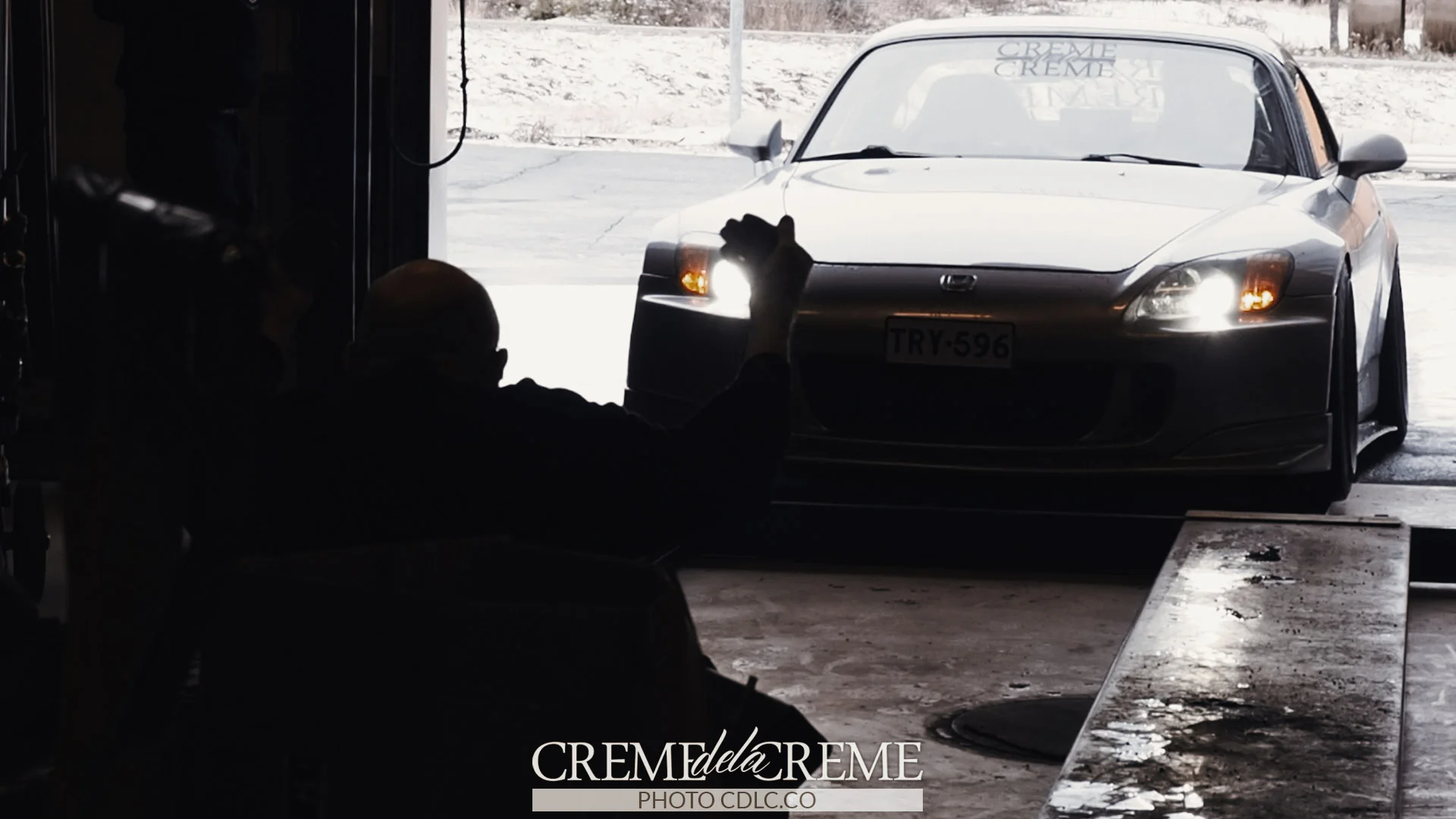 Taking the car in for the first look.