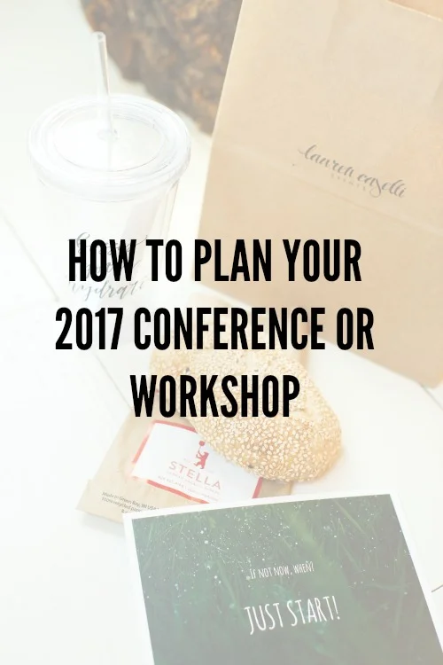 How to Plan Your 2017 Conference or Workshop