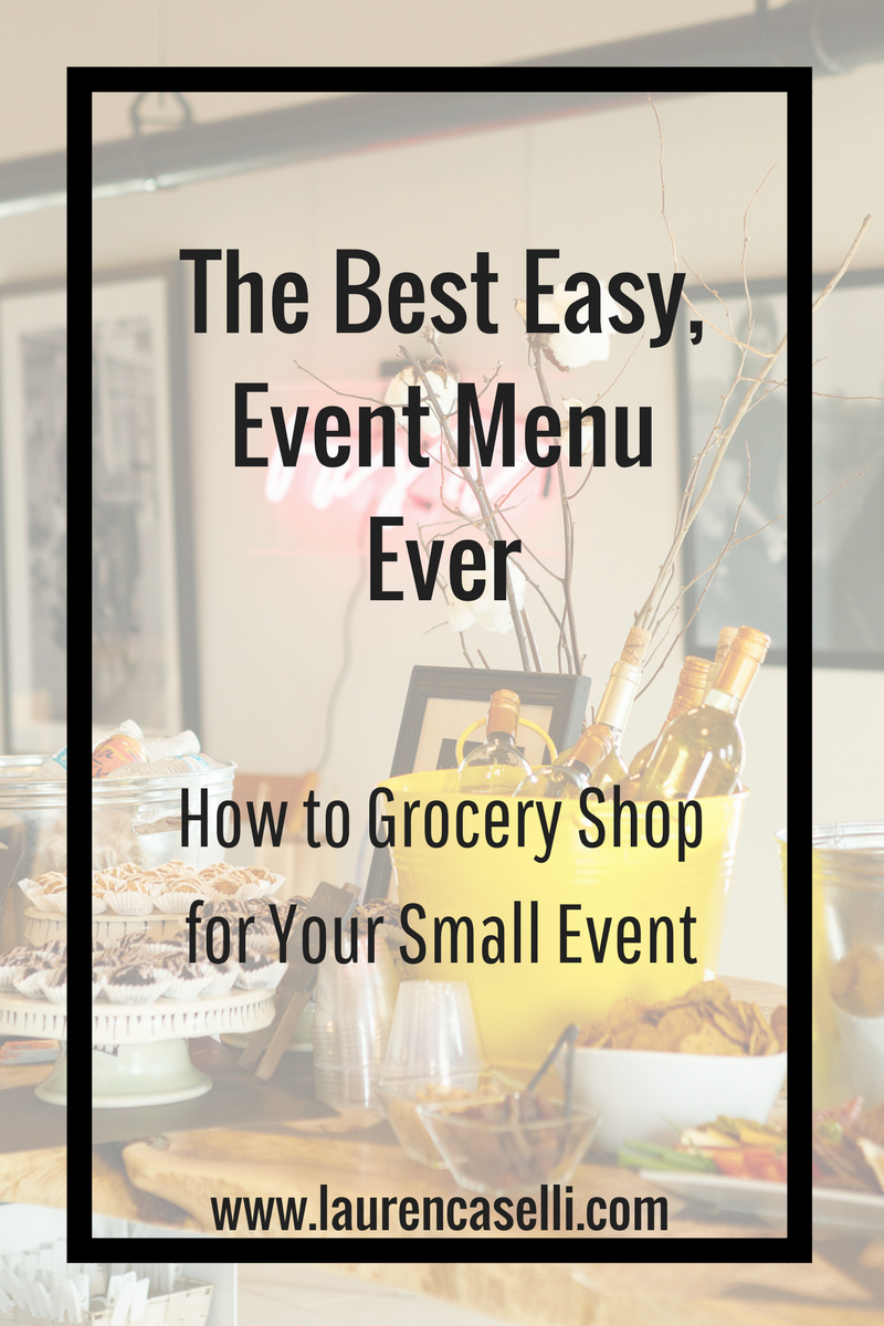 Want to plan a high-impact event, but don't have a ton of money to spend on food? This menu is my GO TO for all events around 40 - 50 people, and it saves a TON of time planning!