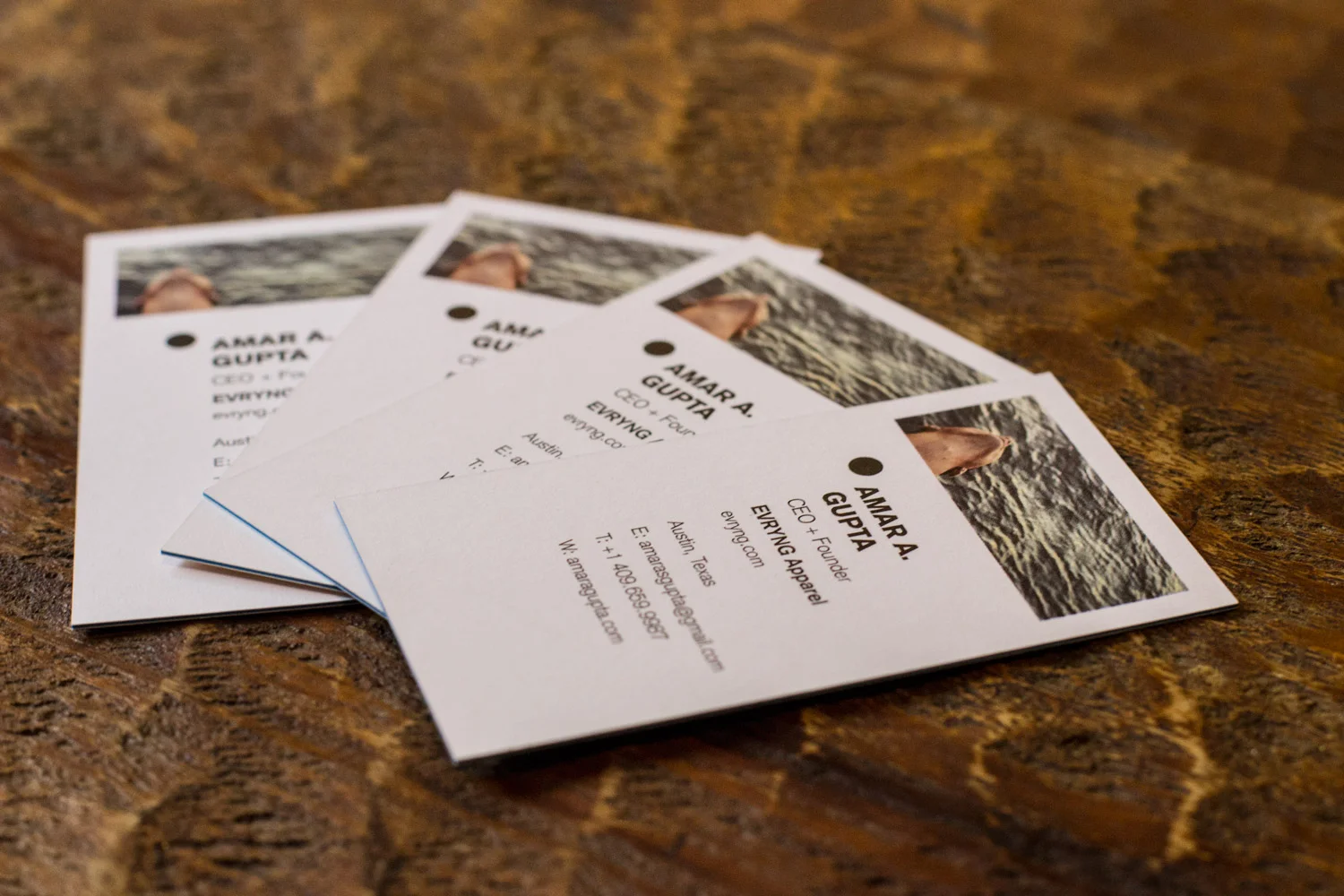 Personal business cards, 2017