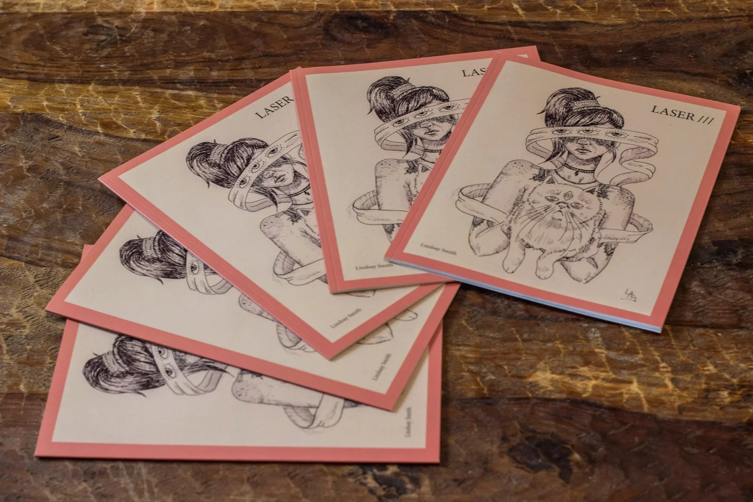 LASER/// Artist Promo Book for Lindsay Laser Smith, 2017 http://www.linsmi.com/