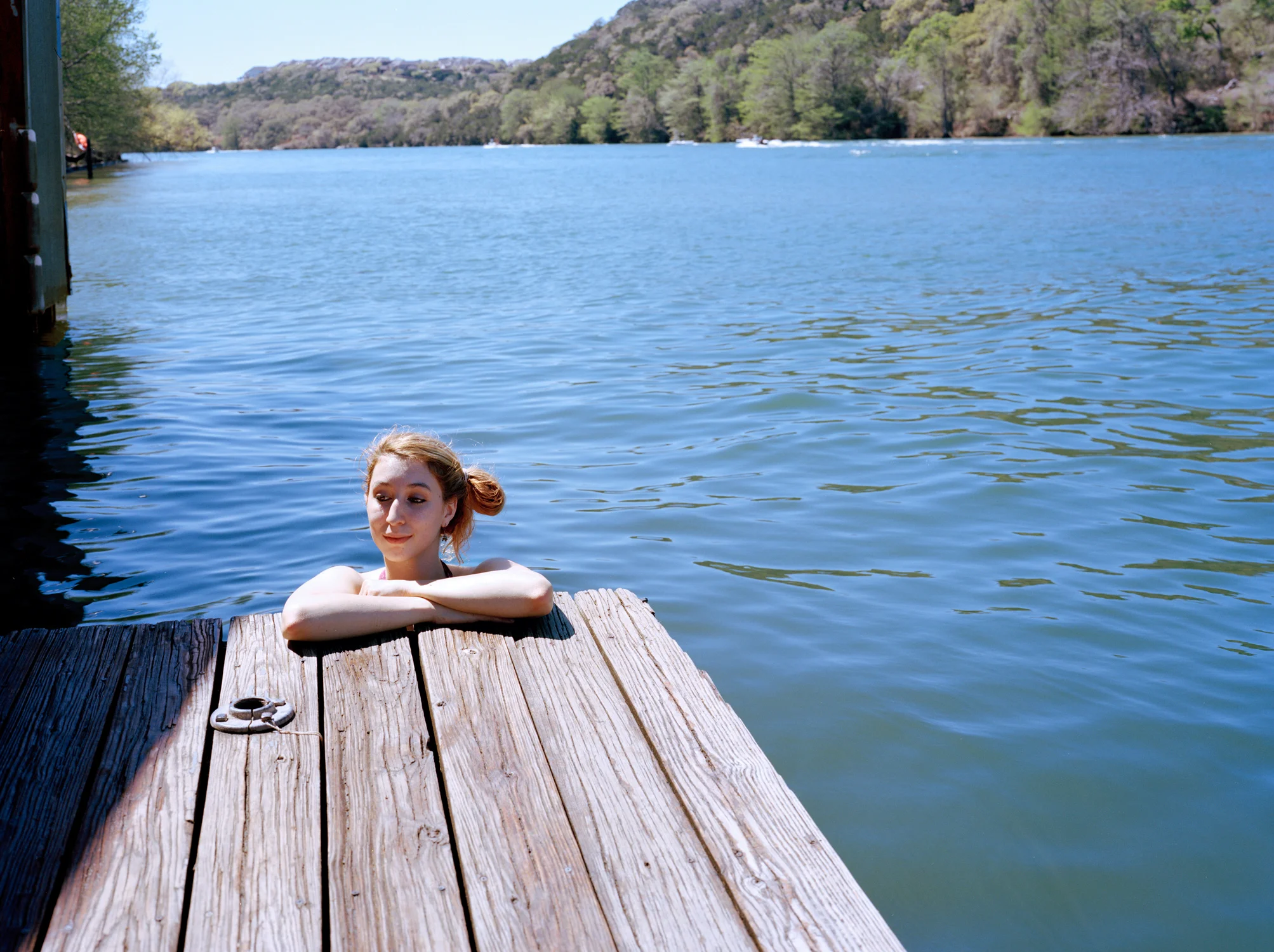 Dock Girl, 2015 Kodak Portra 400