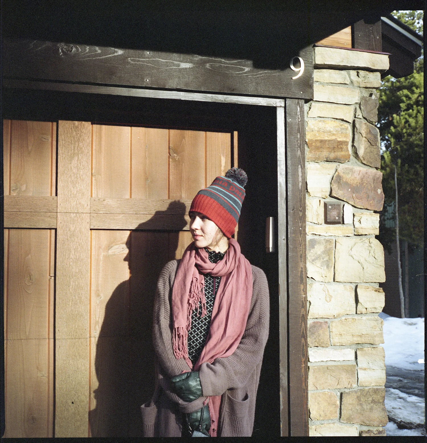 Lindsay in Front of Condo, 2019 Kodak Portra 400