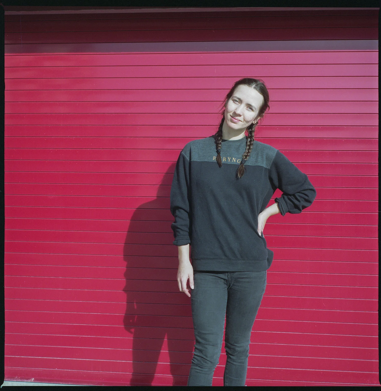 Lindsay and Red Garage No.2, 2019 Kodak Portra 400