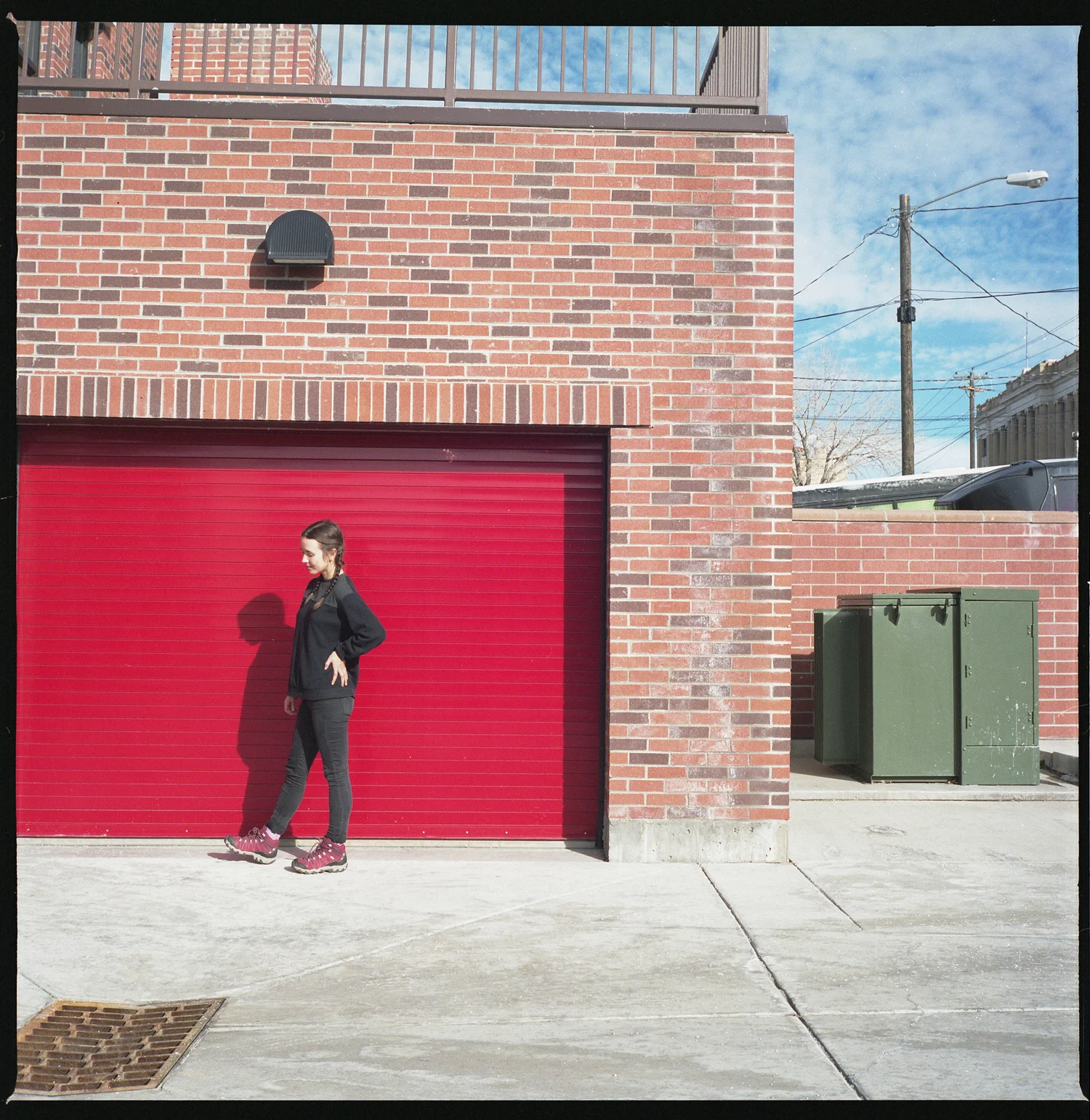 Lindsay and Red Garage No.1, 2019 Kodak Portra 400