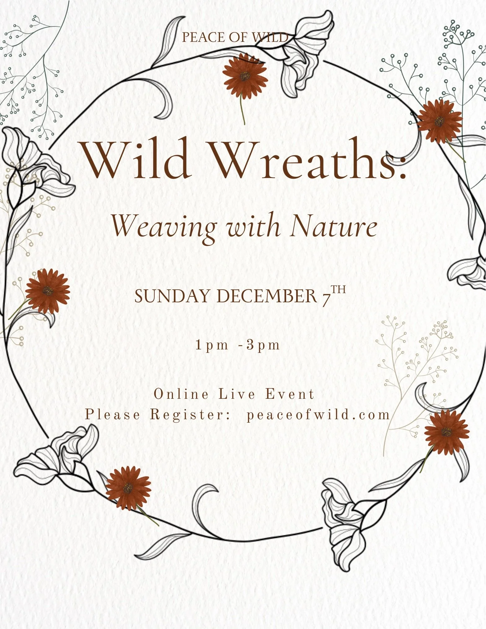 Wild Wreaths:  Weaving with Nature