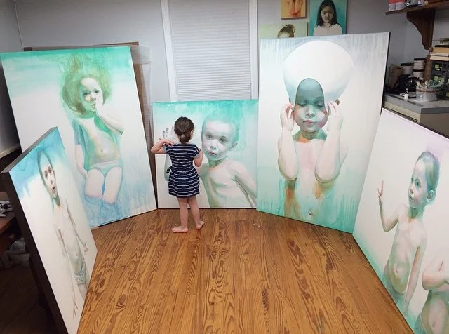 the muse and the paintings