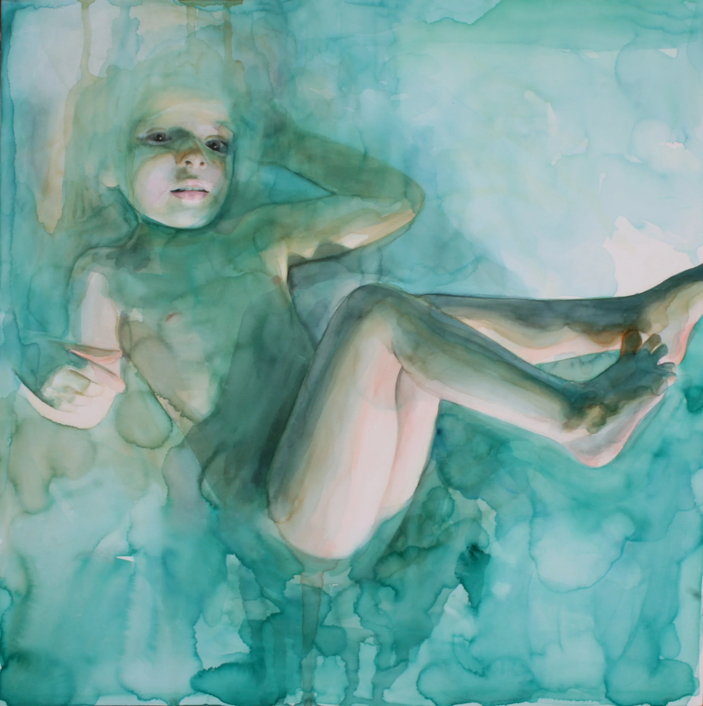 In the dream she was floating, not completely submerged