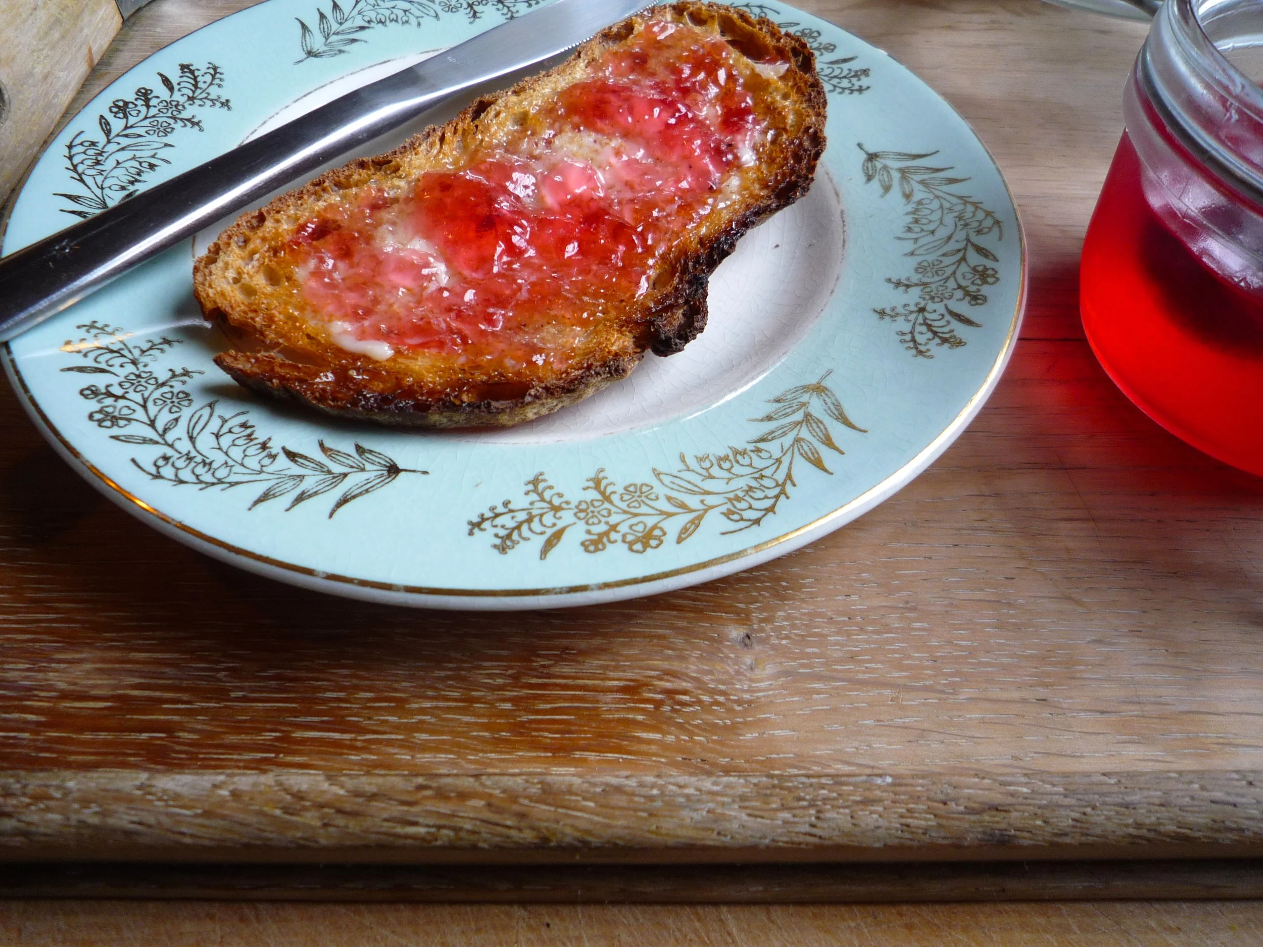 toast & crabapple jelly
