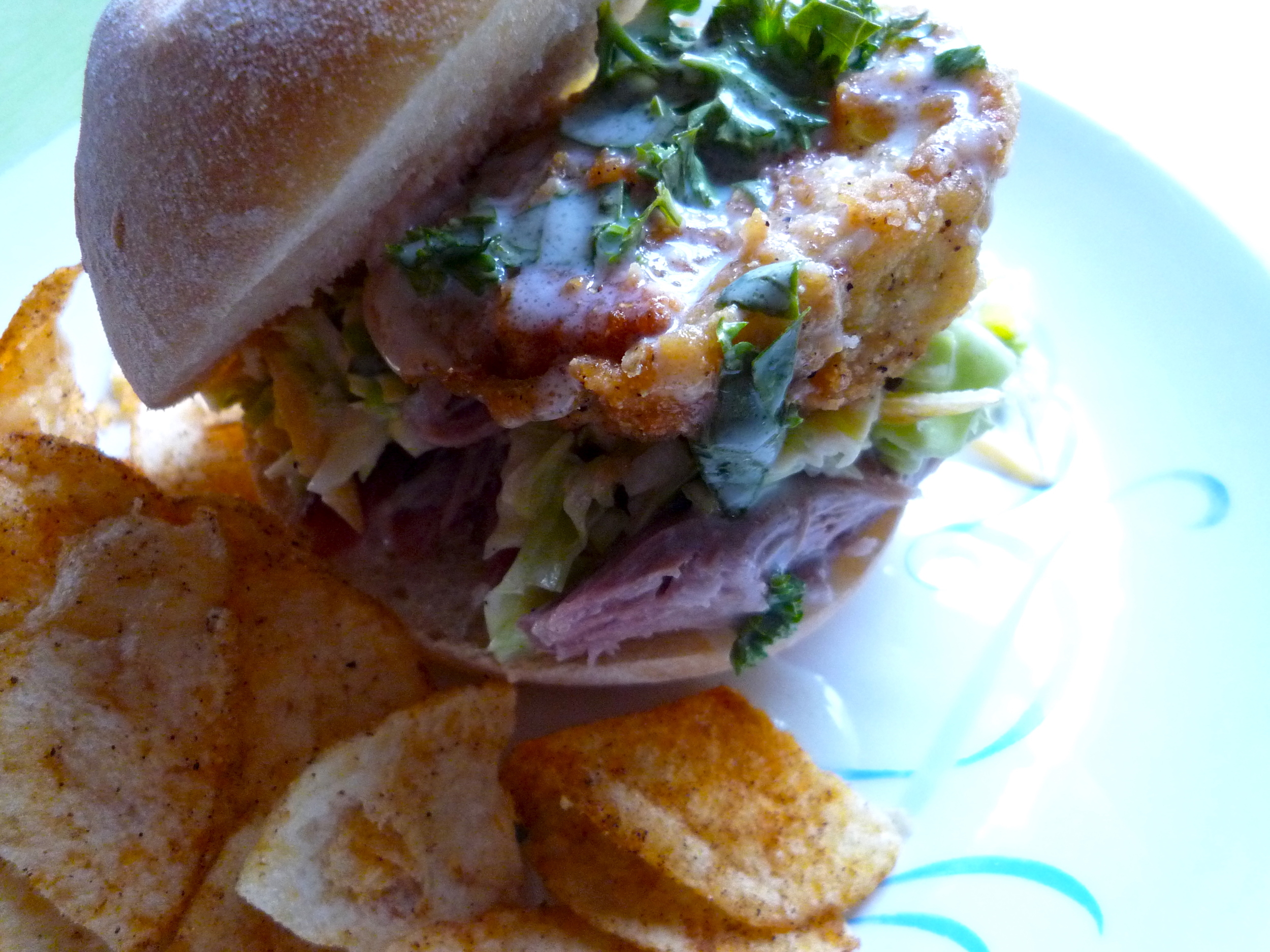 fig. c: deluxe pulled pork sandwich