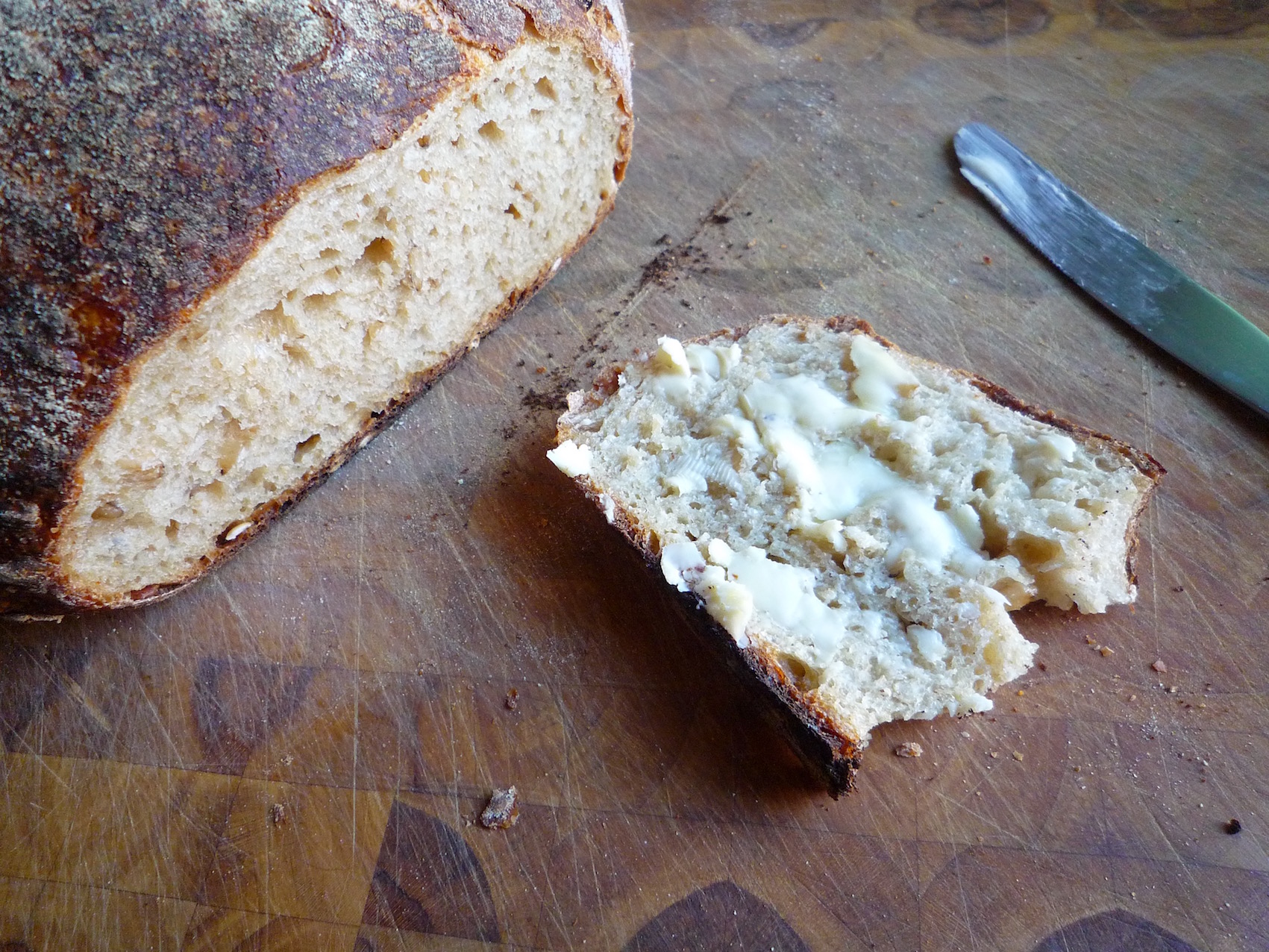 fig. m: honey-oat loaf with butter
