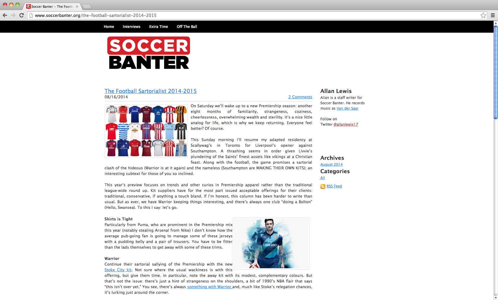 Soccer Banter - The Football Sartorialist