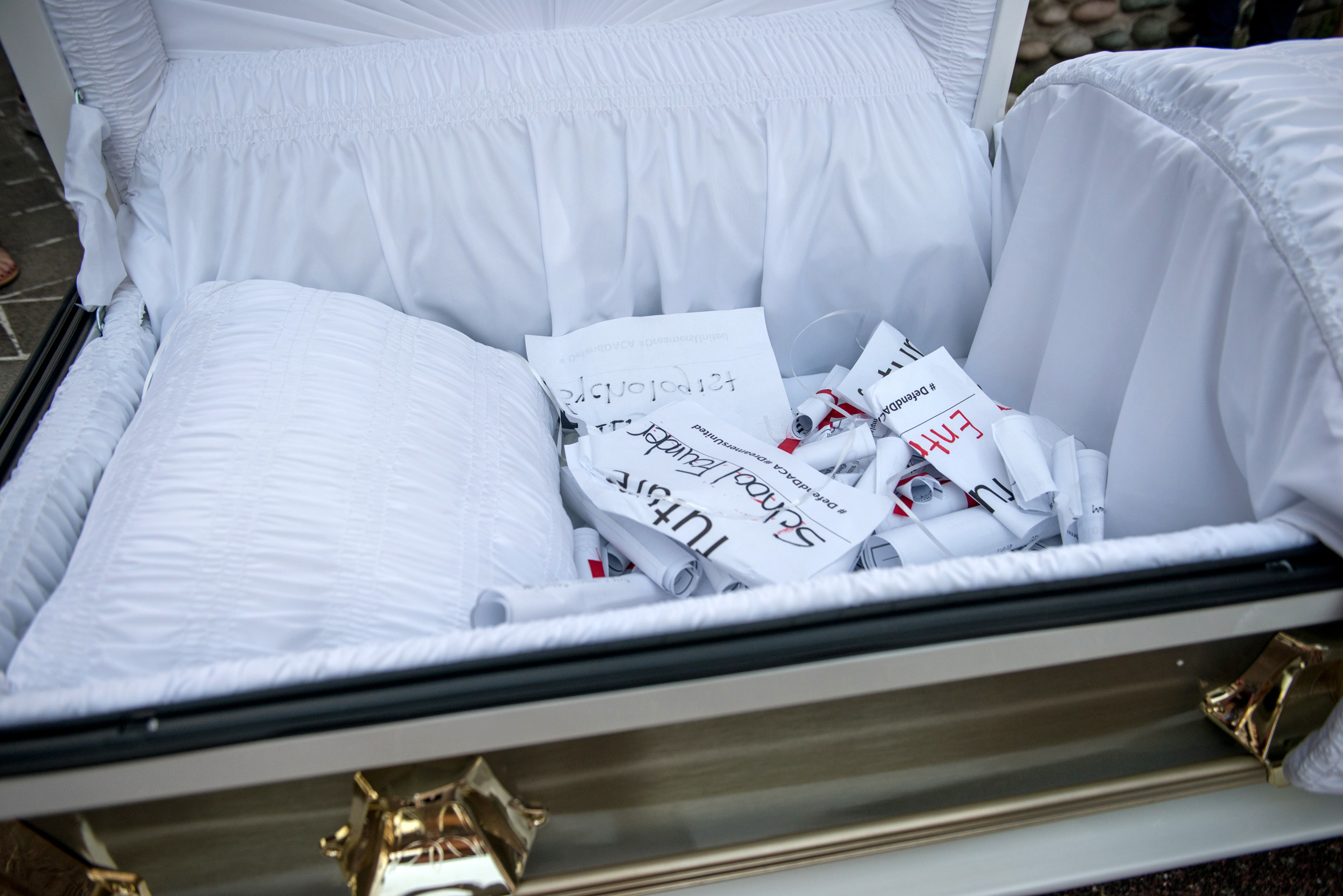  A pile of “dreams” in a coffin 