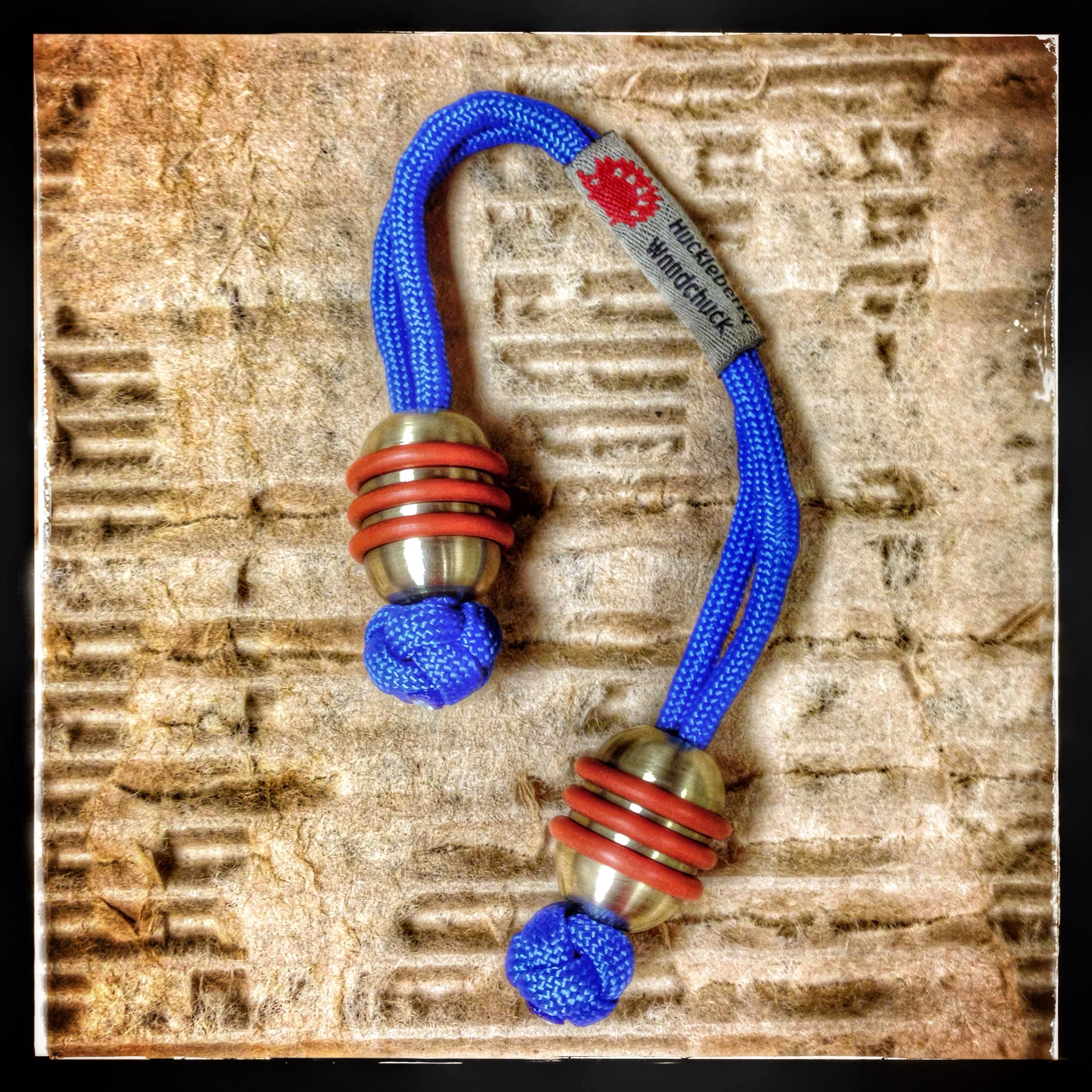 Bronze with dark blue paracord