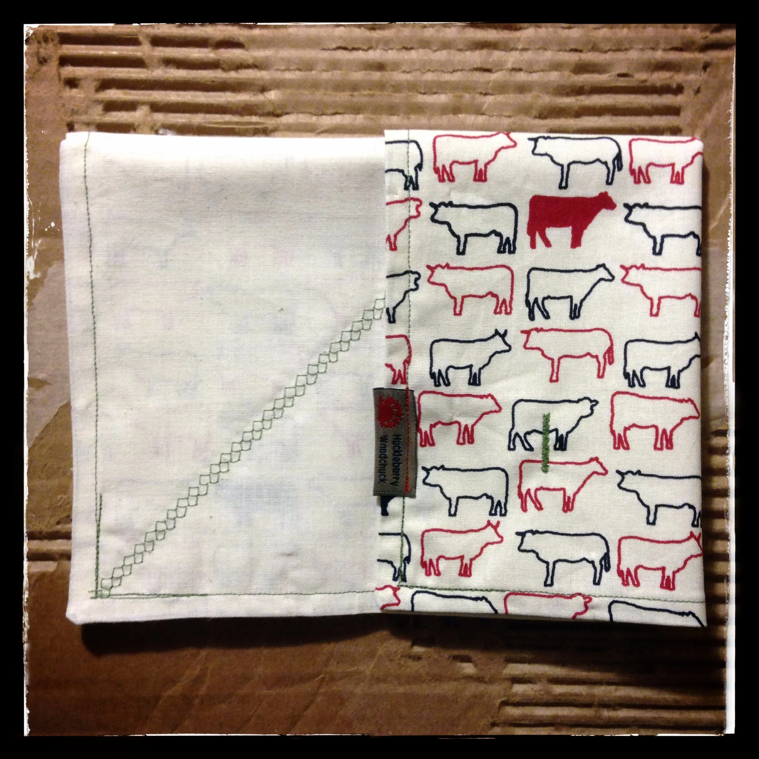 Classic Cotton Print Handkercheif - Cows