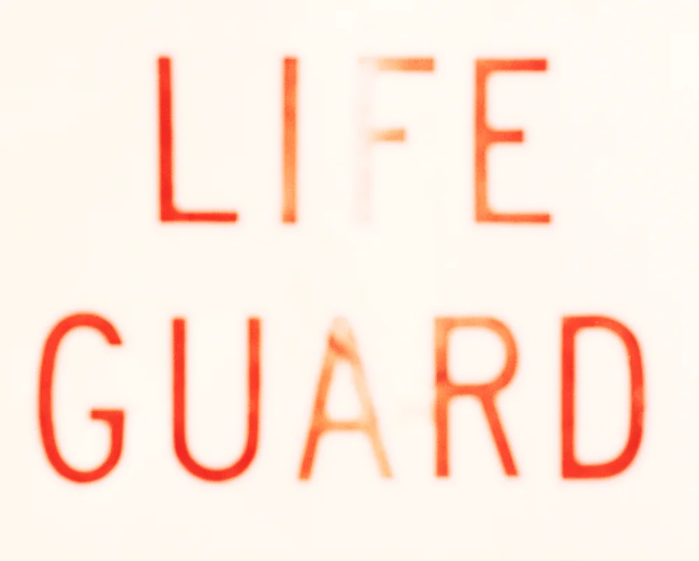 lifeguard sign, 2008