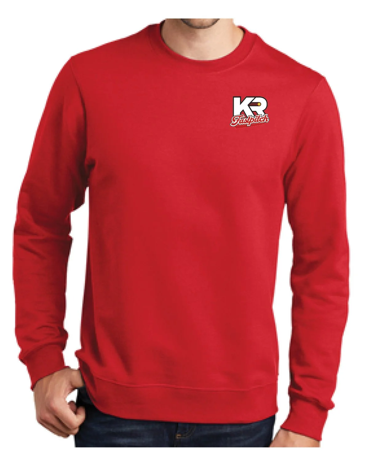 Fleece Crewneck Red Sweatshirt
