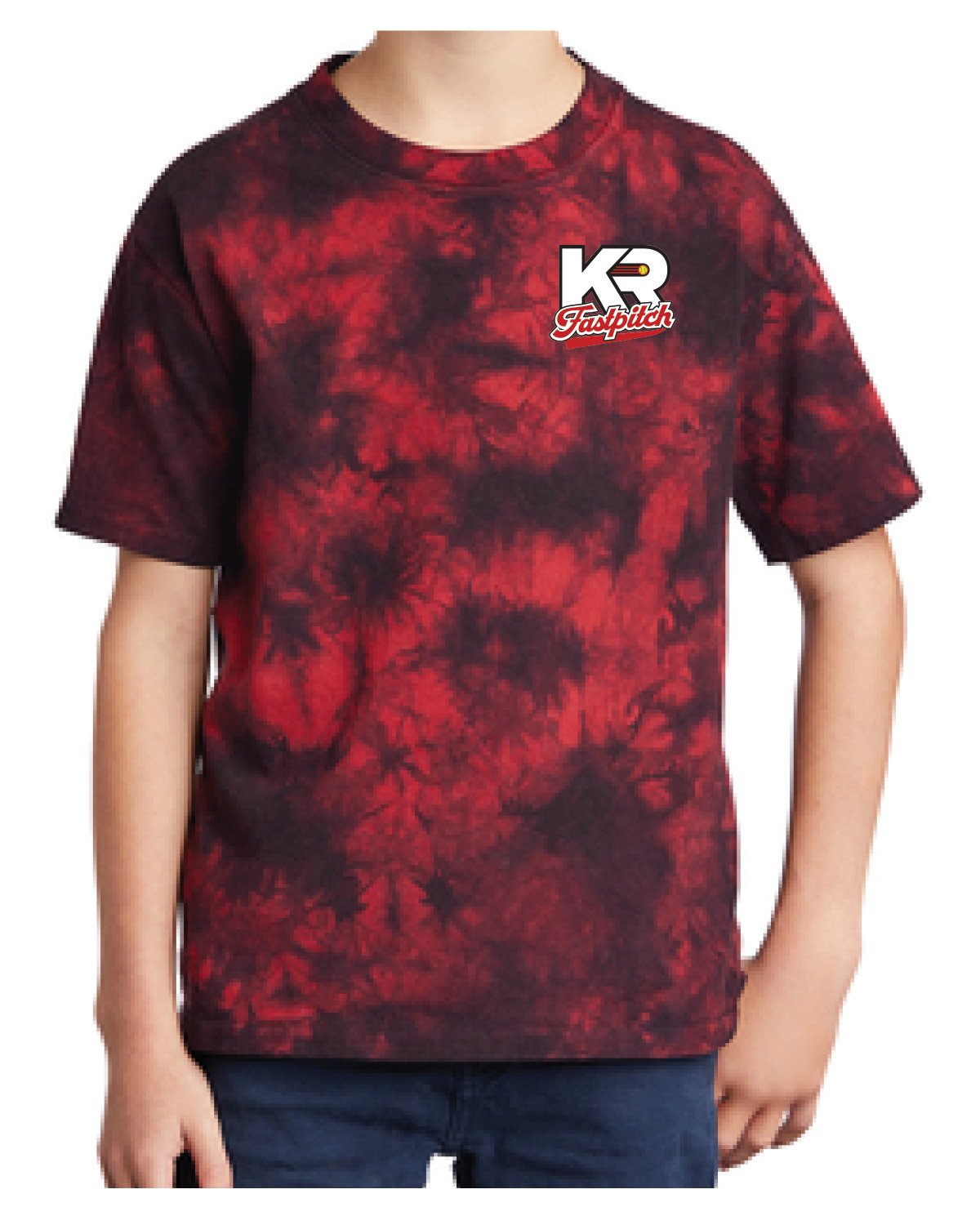 Tie-Dye Youth Red Tee