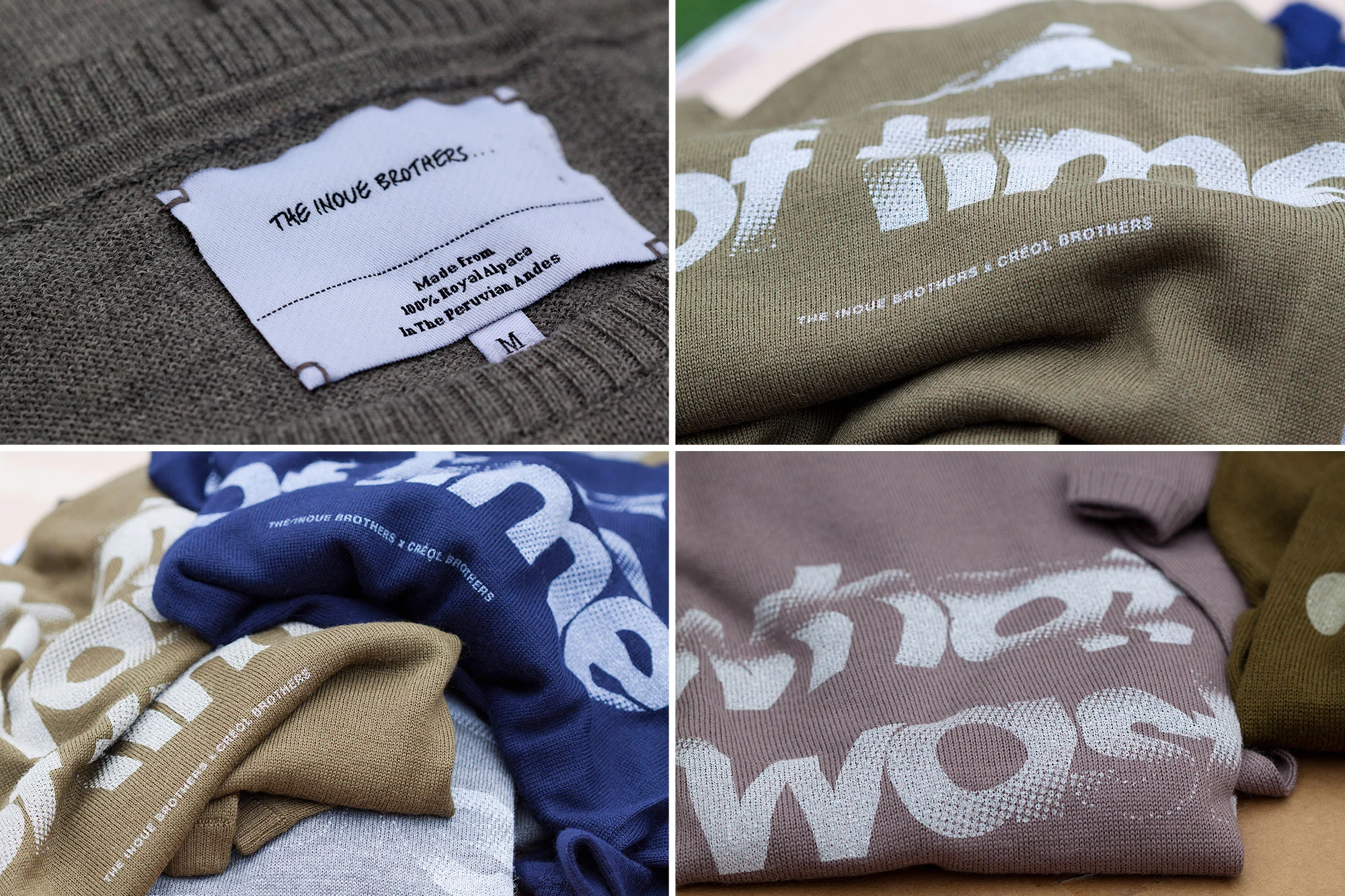 Knitwear collection in collaboration with The Inoue Brothers