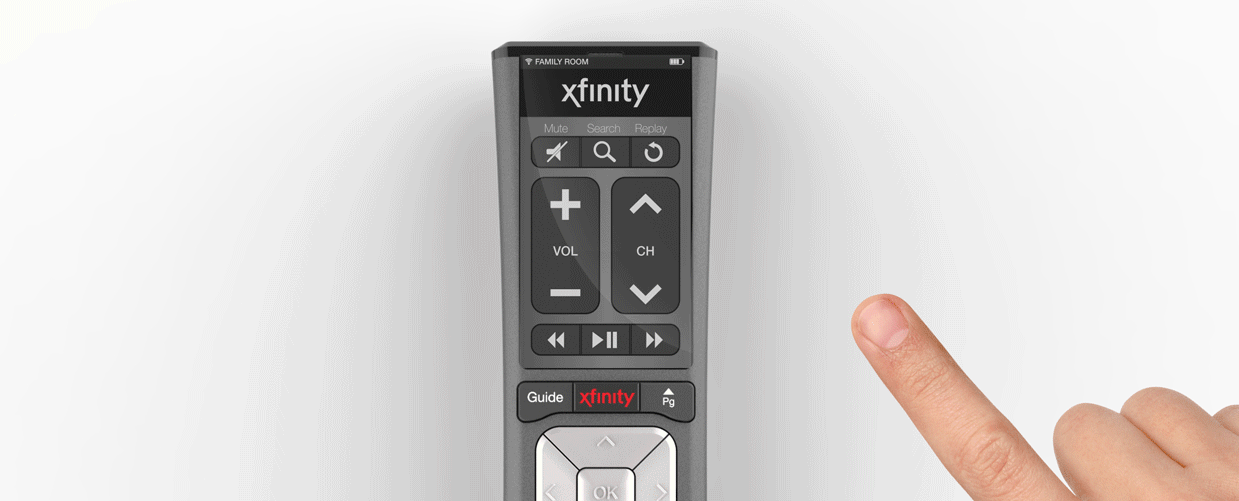 Since the XRP is both a home phone and a TV remote I had to create a simple UI that fits into Xfinity's Branding for the display. Since I had to remove many keys in order fit the screen, I designed the CONTROL screen to bring back many of the actions that had to be removed. The design of it was inspired the virtual wall at the Comcast center in Philadelphia.