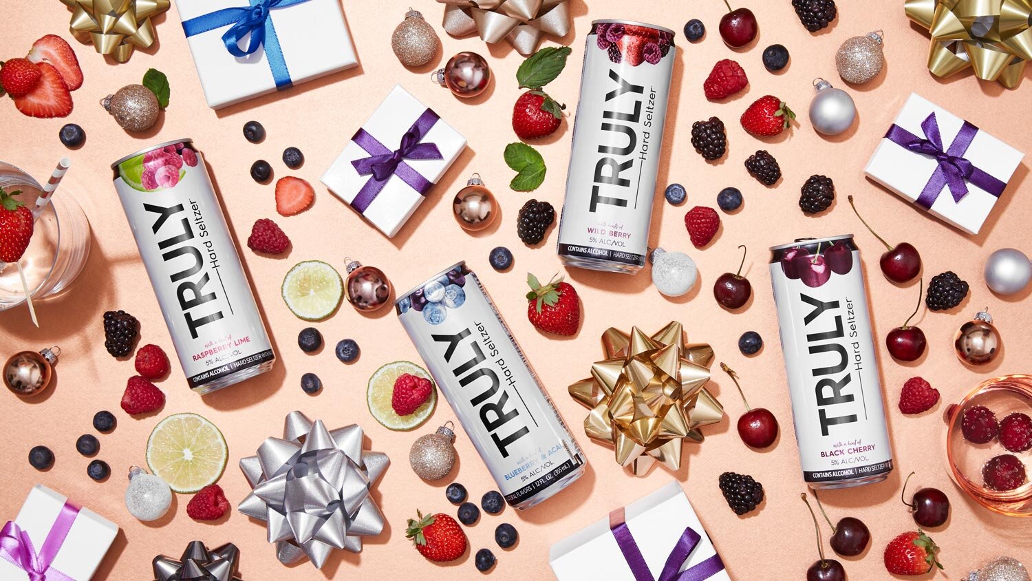 Truly Hard Seltzer Holiday Campaign 2019