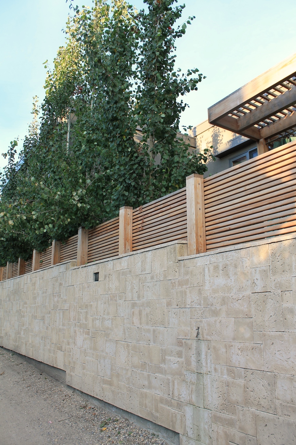 STONE WALL ALONG LANE