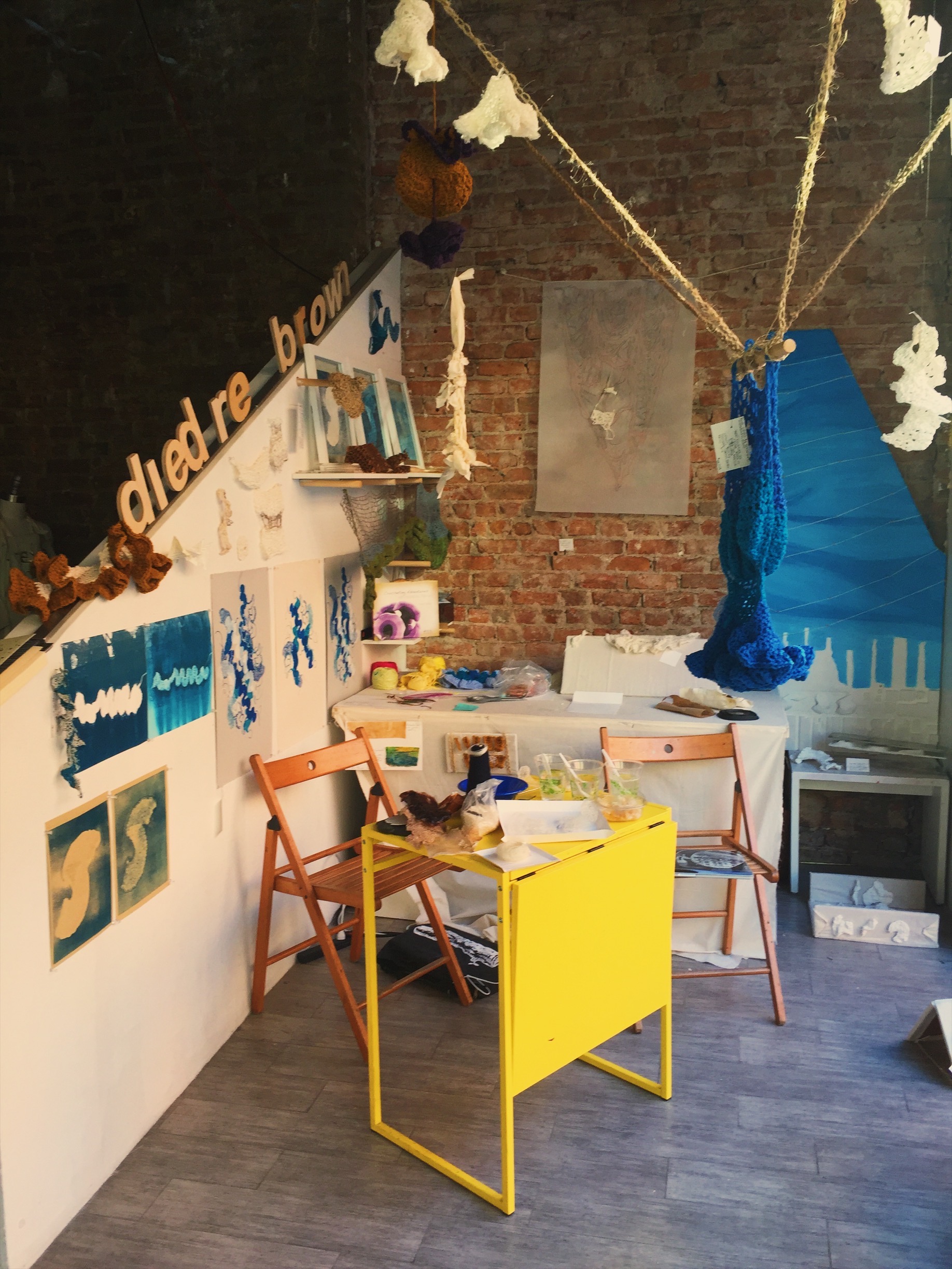 My Studio Space at the Textile Arts Center