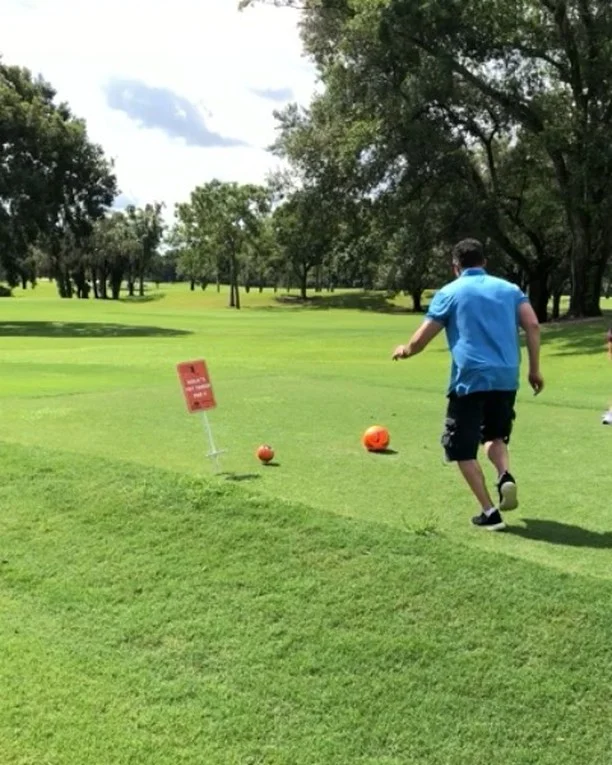 #FootGolf with the family! I'm thinking about going pro.