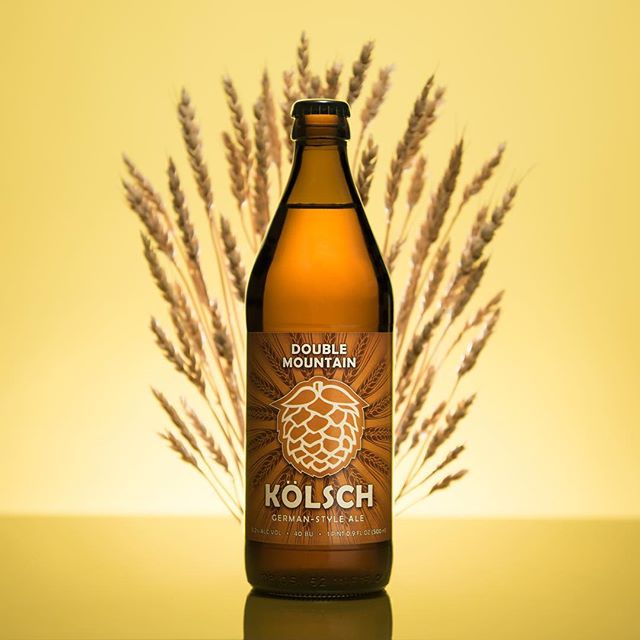 I love me a K&ouml;lsch 🍺🌾☀️ @doublemountain #doublemountain #doublemountainbrewery #craftbeer #beer #brewery #productphotography #stilllife #kolsch #beerbottle #craftbrew #craftbrewing #yyc