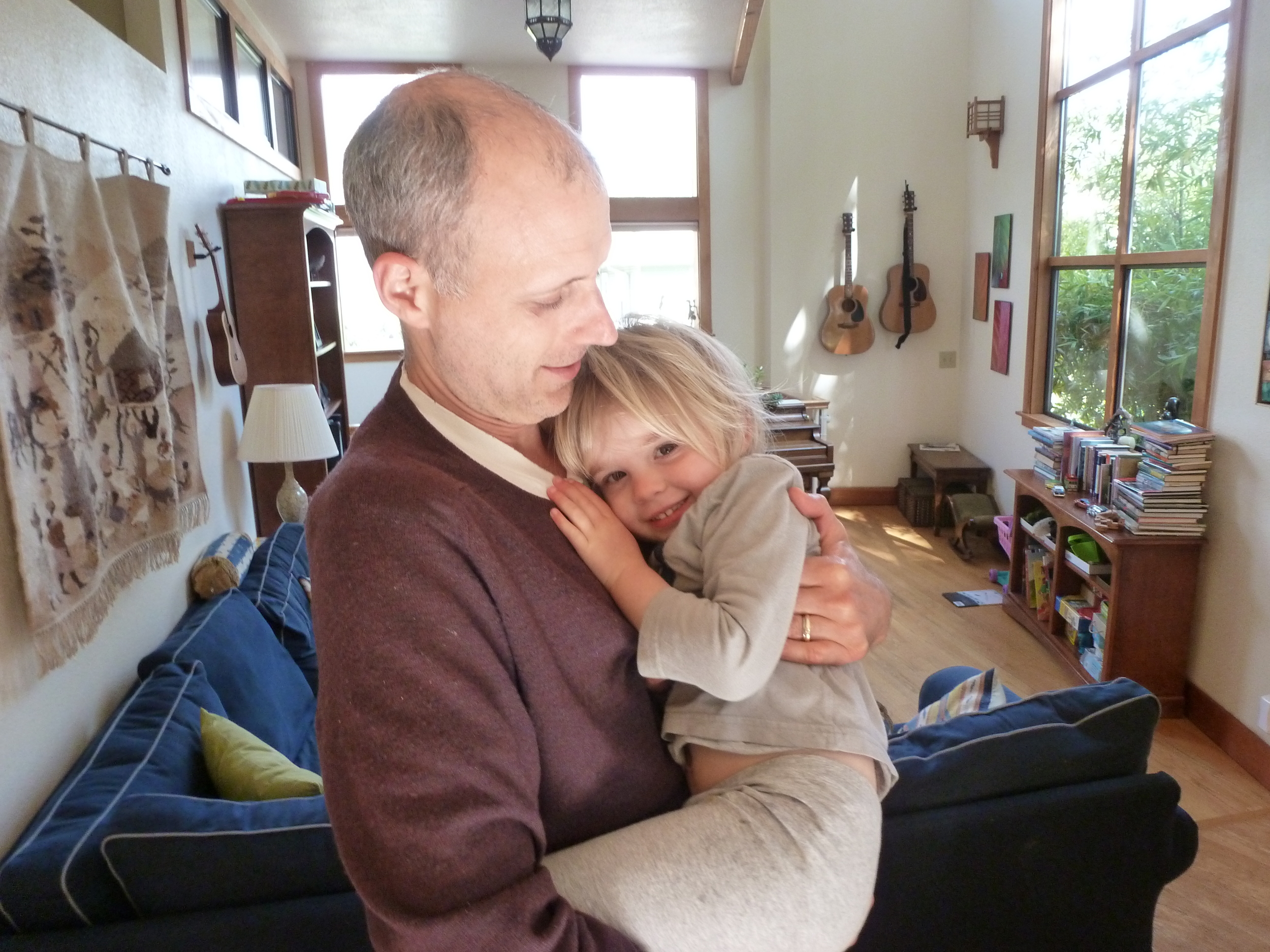 Early morning dancing with Papa.